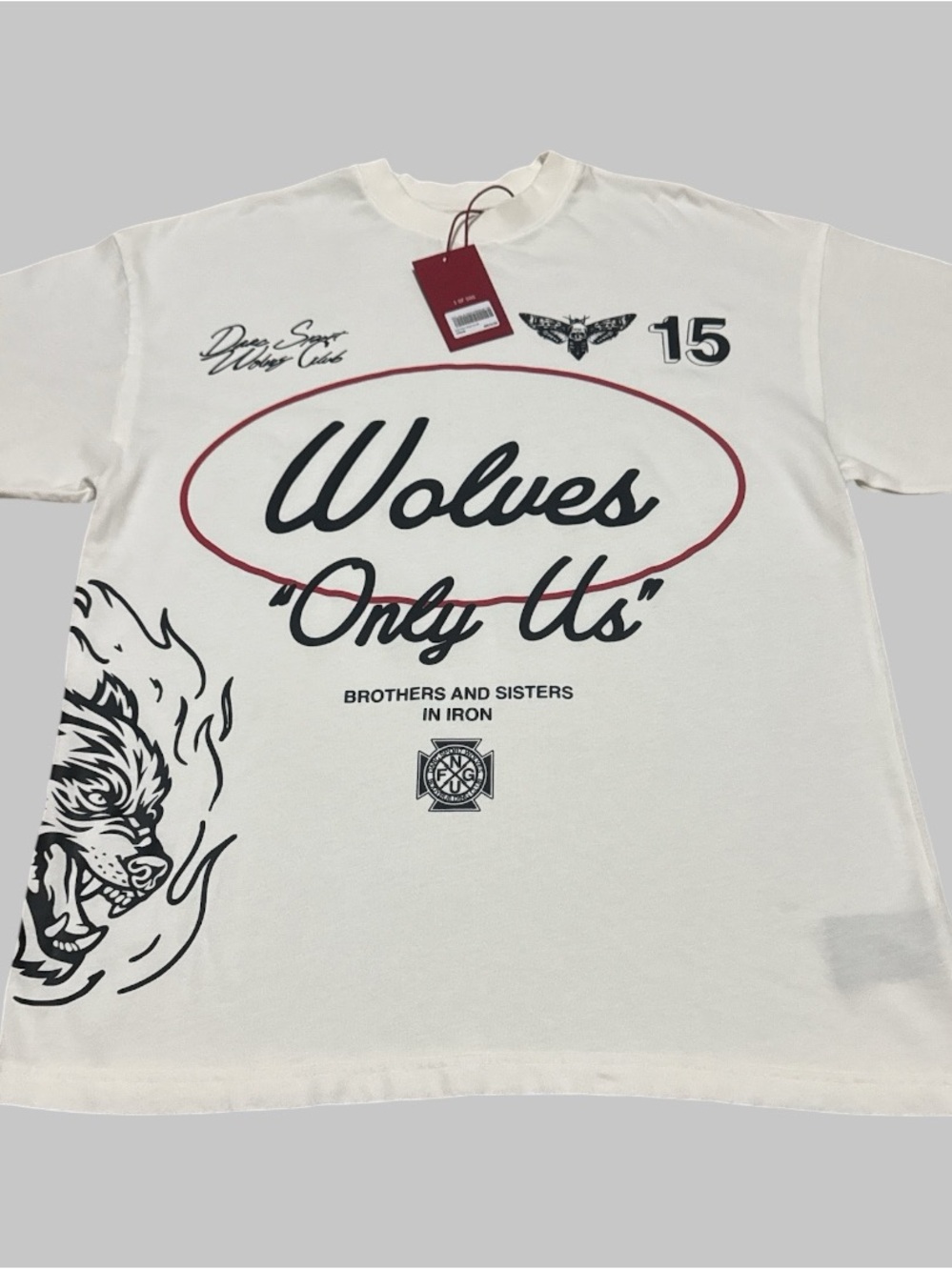 Darc Sport “Wolves in Iron” Premium Tee Size MEDIUM OS, NFC Red Tag 1 of 500